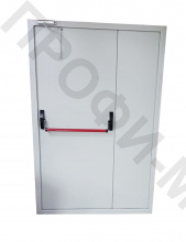 Дверь двупольная эвакуационная с антипаникой ДПМ EI-60