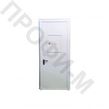 Дверь металлическая с раздаточным окном снаружи