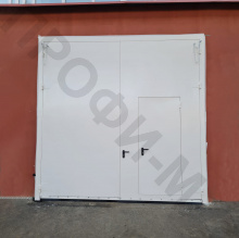 Ворота распашные промышленные
