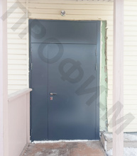 Дверь полуторная металлическая