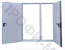 Две двери на единой раме