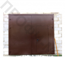 Ворота для гаража с калиткой