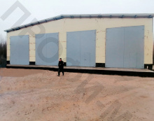 Ворота утепленные ВРК размер 4,5х5,5 м 