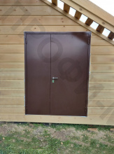 Дверь двупольная уличная